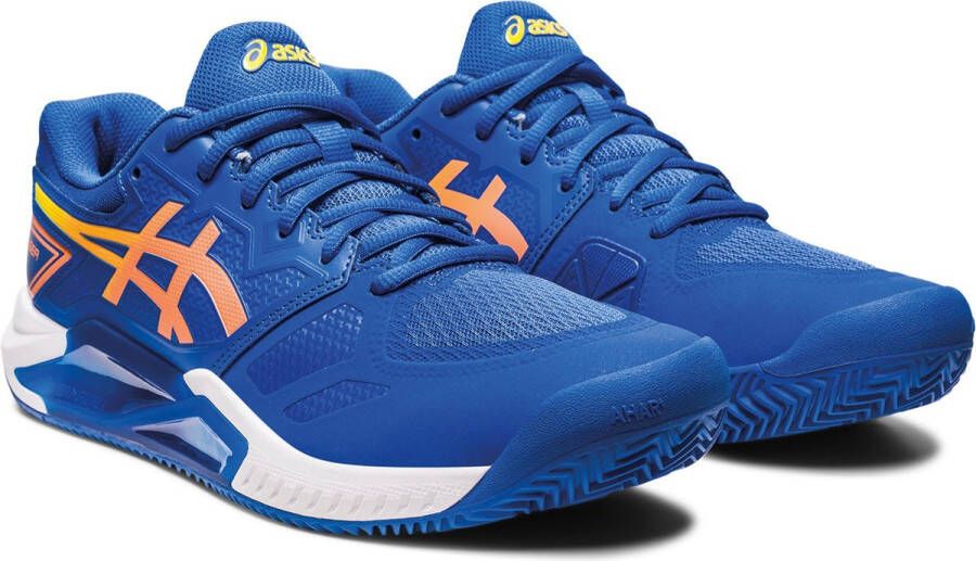 ASICS Tennisschoen Padelschoen Gel Challenger 13 Clay Heren Blauw Oranje