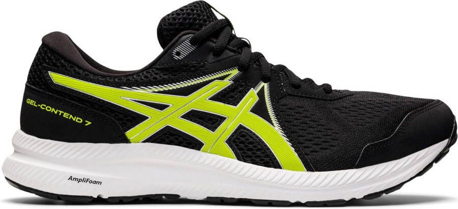 ASICS Gel Contend 7 hardloopschoenen zwart geel - Schoenen.nl