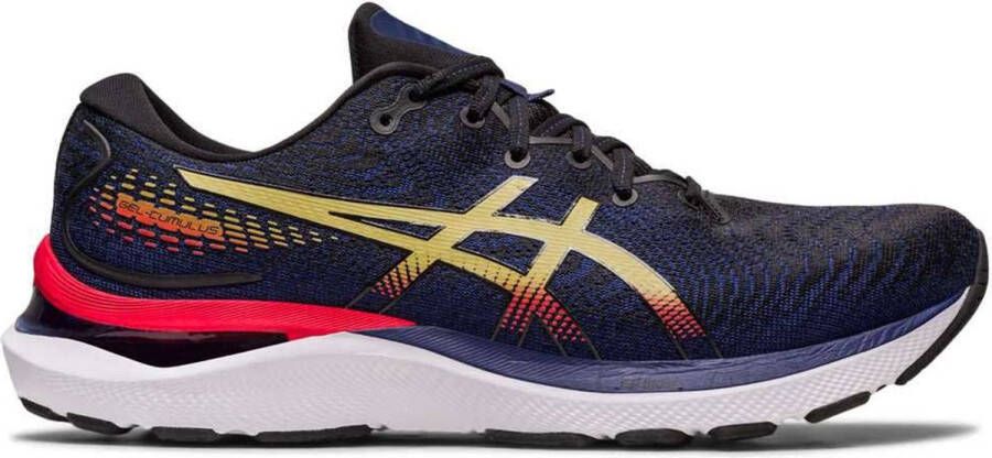 Asics gel-cumulus 24 hardloopschoenen zwart blauw heren