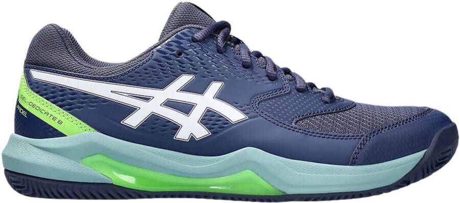 ASICS Gel-Dedicate 8 Padel padelschoenen donkerblauw wit groen