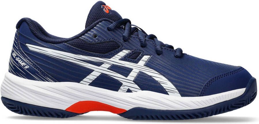 ASICS GEL GAME 9 GS CLAY OC tennisschoenen donkerblauw zilver oranje - Foto 2