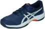 ASICS GEL GAME 9 GS CLAY OC tennisschoenen donkerblauw zilver oranje - Thumbnail 2