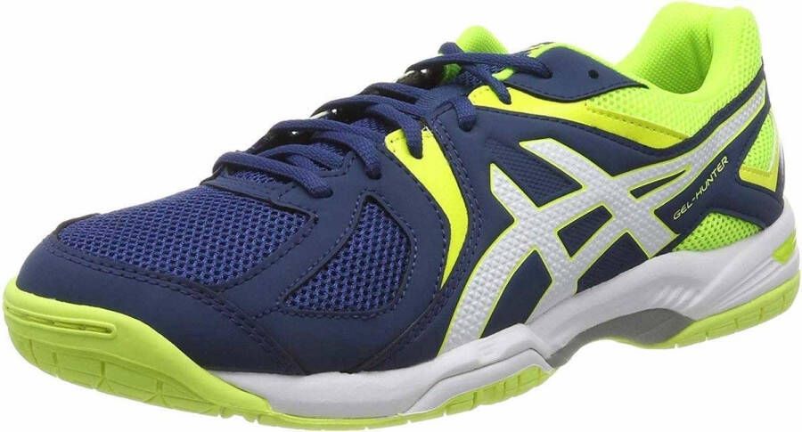 ASICS Gel-Hunter 3 Indoorschoenen Heren Sportschoenen Mannen blauw geel wit