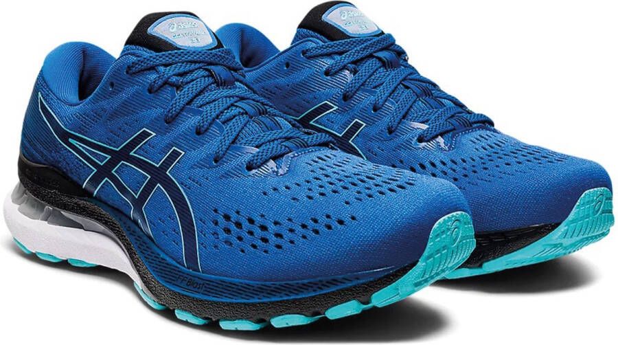 ASICS GEL-Kayano 28 Heren Sportschoenen Hardlopen Weg donkerblauw wit