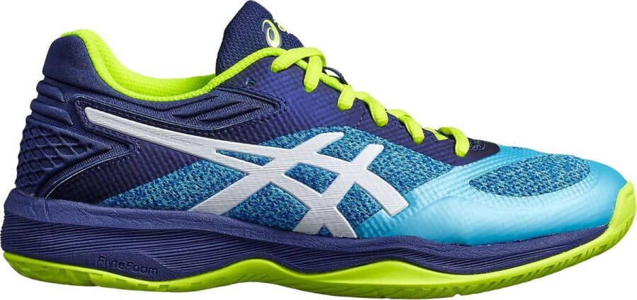 ASICS Gel-Netburner Ballistic Sportschoenen Vrouwen licht blauw donker blauw geel