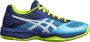 ASICS Gel-Netburner Ballistic Sportschoenen Vrouwen licht blauw donker blauw geel - Thumbnail 1