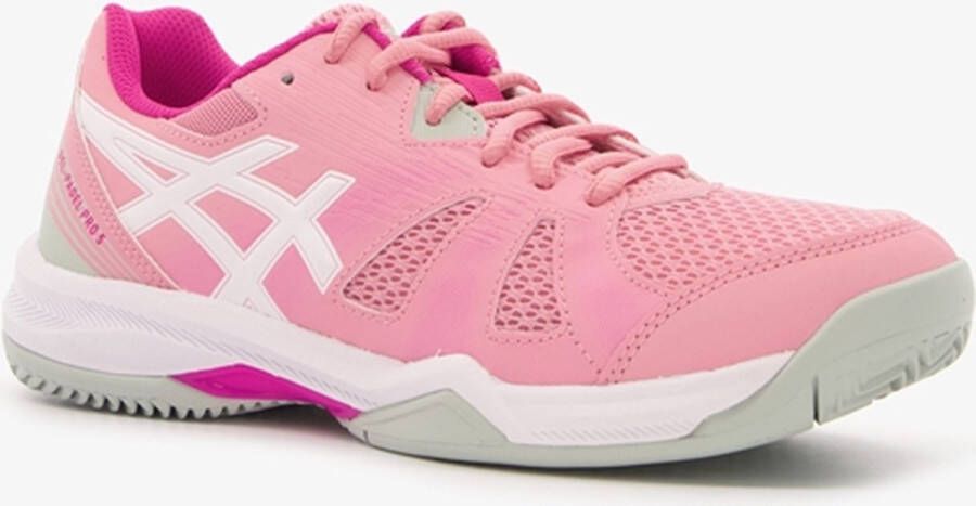 ASICS Gel-Padel Pro 5 dames padelschoenen roze Uitneembare zool