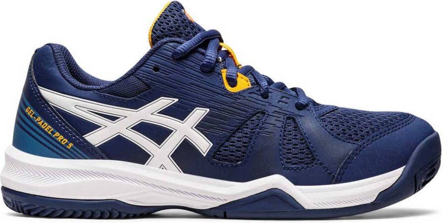 ASICS Junior Blue And White Gel Padel Pro 5 Grade School 1044a048 403 Shoes