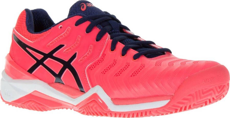 ASICS Gel-Resolution 7 Tennisschoenen Vrouwen roze blauw wit