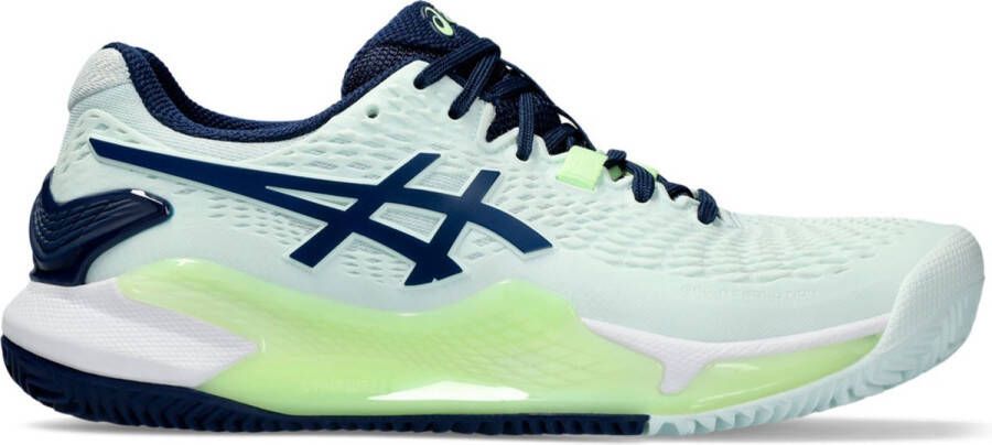 ASICS gel-resolution 9 clay Tennisschoenen gravel dames Groen