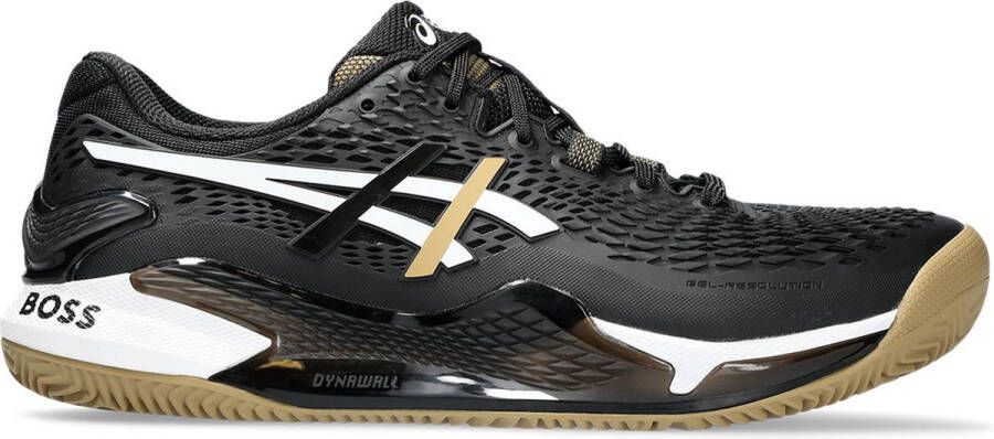 ASICS Gel Resolution 9 Padelschoen Heren Zwart Goud