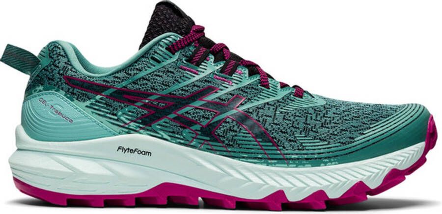 ASICS GEL-Trabuco 10 Dames Sportschoenen Hardlopen Trail grijs zwart