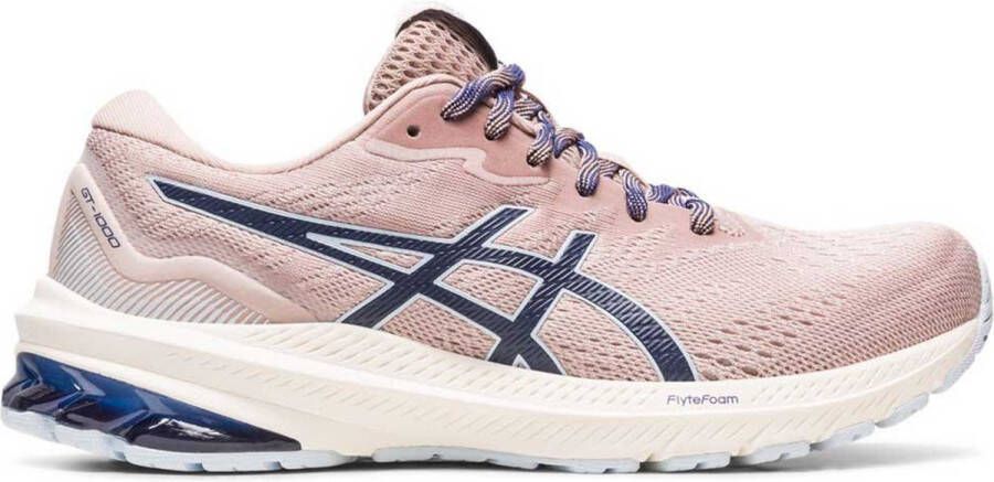 ASICS GT-1000 11 W Dames hardloopschoenen sportschoenen met gel zool roze beige