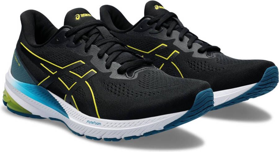 ASICS GT-1000 12 GTX hardloopschoenen zwart geel blauw
