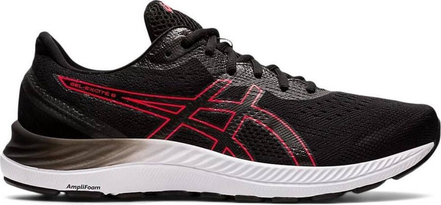 ASICS Gel Excite 8 Sportschoenen Mannen zwart rood wit Schoenen