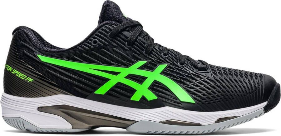 ASICS Heren schoenen SOLUTION SPEED FF 2 BLACK GREEN GECKO