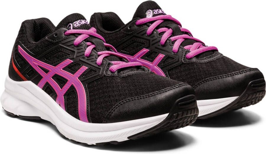 Asics jolt 3 gs hardloopschoenen zwart paars kinderen
