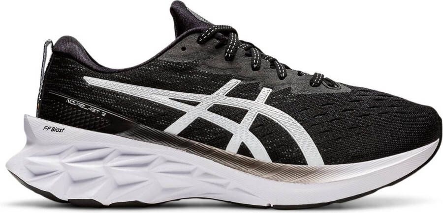 ASICS novablast 2 hardloopschoenen zwart zilver dames