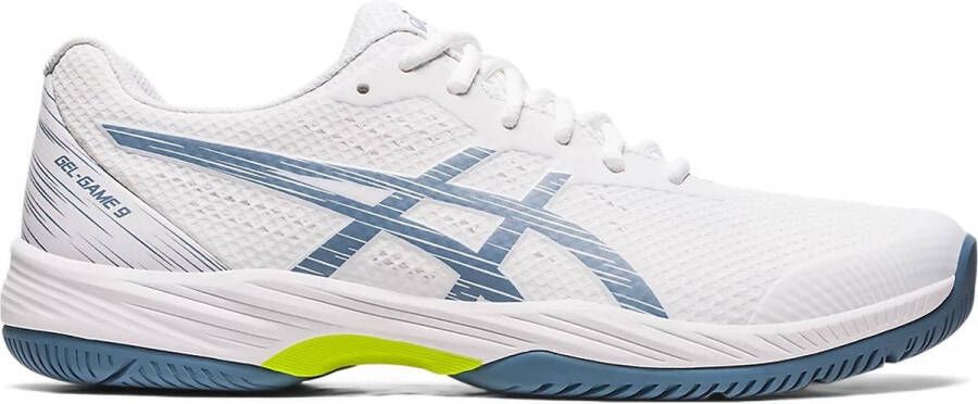 ASICS Padelschoen Tennisschoen Gel Game 9 GS Junior Wit Blauw