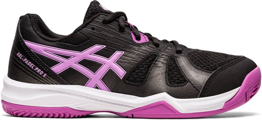 ASICS Girls' Black And Pink Gel Padel Pro 5 Gs 1044a048 002 Padel Shoes