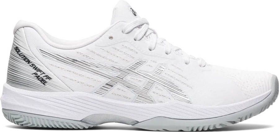 ASICS Padelschoen Tennisschoen Solution Swift FF Dames Wit Zilver