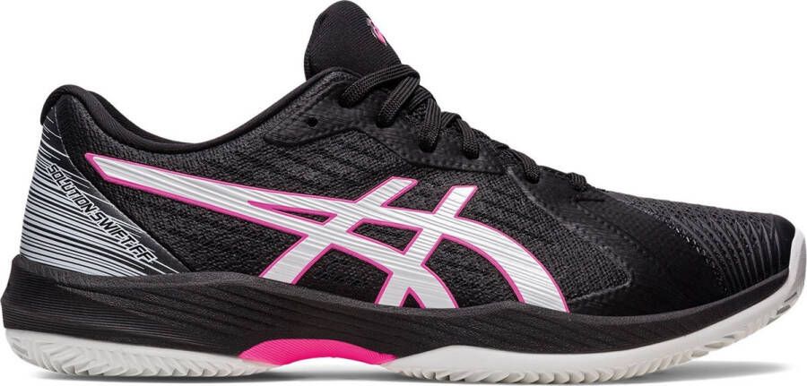 ASICS Tennisschoen Padelschoen Solution Swift FF Clay Heren Zwart Roze