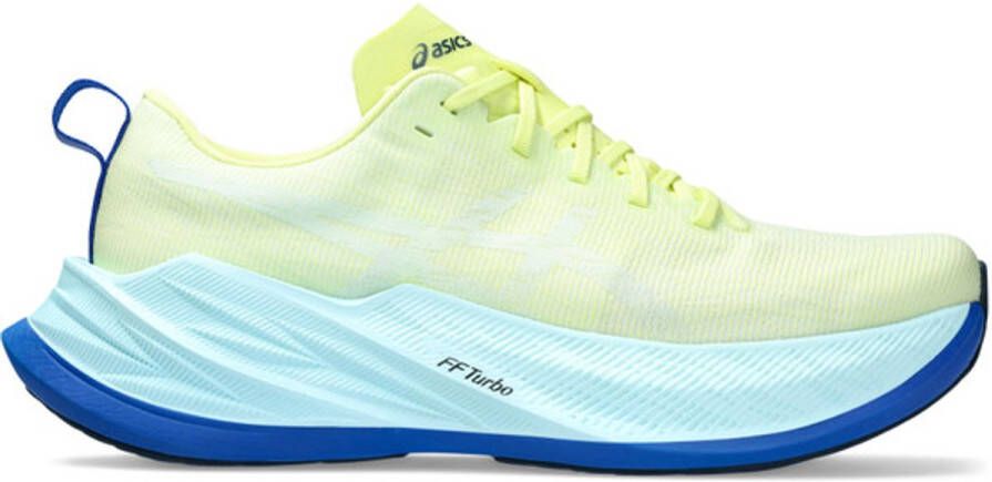 ASICS Superblast. Hardloopschoenen Unisex-Geel blauw