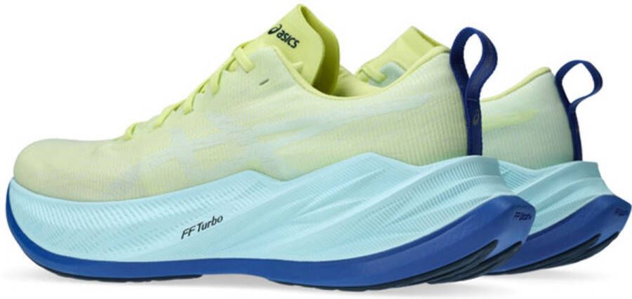 ASICS Superblast. Hardloopschoenen Unisex-Geel blauw