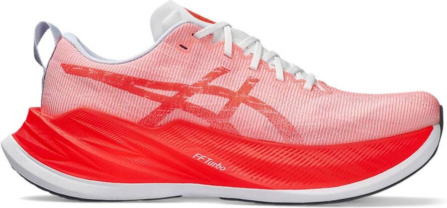 ASICS Superblast. Hardloopschoenen Unisex-WHITE SUNRISE RED