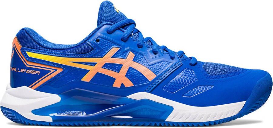 ASICS Tennisschoen Padelschoen Gel Challenger 13 Clay Heren Blauw Oranje