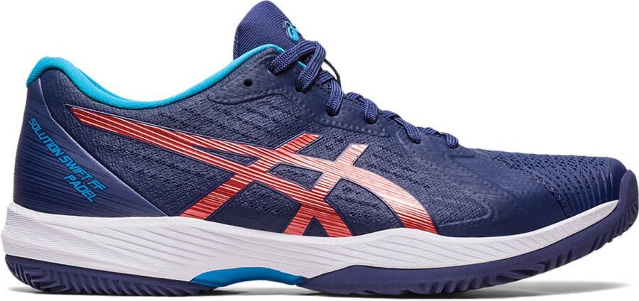 ASICS Tennisschoen Padelschoen Solution Swift FF Clay Heren Blauw Rood