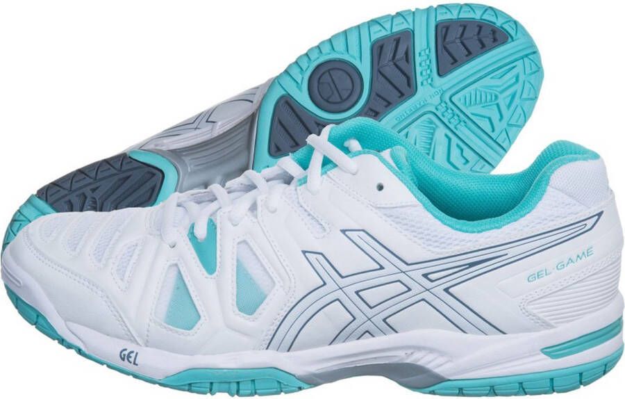 ASICS tennisschoenen wit blauw