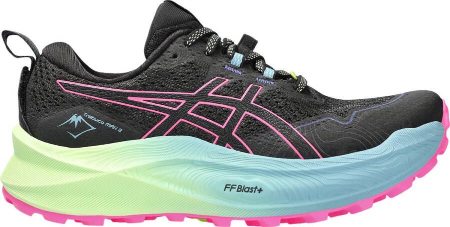 ASICS Women's Trabuco Max 2 Trailrunningschoenen zwart grijs