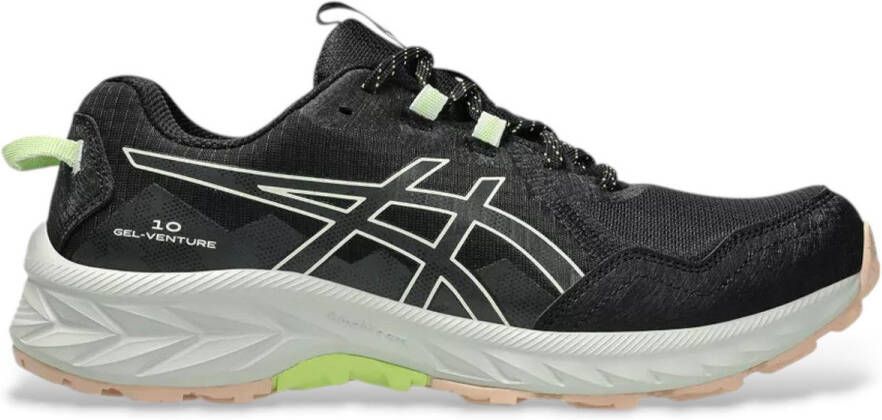 ASICS Gel-Venture 10 hardloopschoenen zwart geel