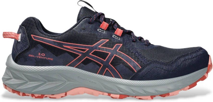 ASICS Gel-Venture 10 hardloopschoenen donkerblauw koraalrood