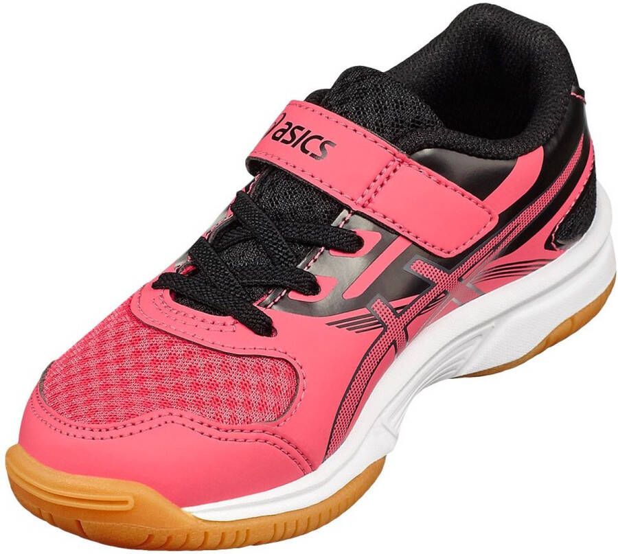 ASICS Upcourt 2 (PS) indoorschoenen Junior Sportschoenen Unisex rood zwart  - Schoenen.nl