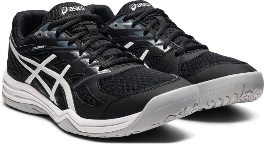 ASICS Upcourt 4 Sportschoenen Mannen Zwart wit grijs