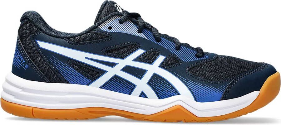 ASICS Upcourt 5 GS indoorschoenen junior blauw dessin