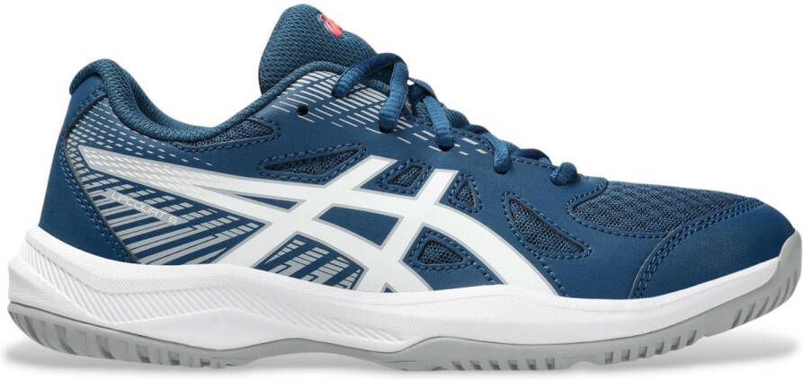 ASICS Upcourt 6 zaalsportschoenen blauw wit