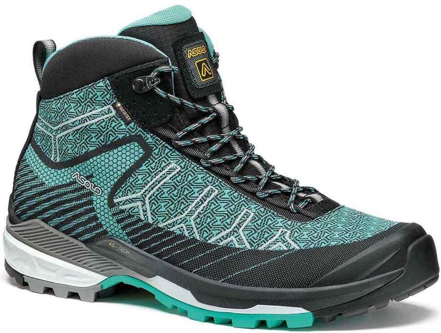 Asolo Falcon Evo Jaquard GV Wandelschoenen Dames Black Aqua Green