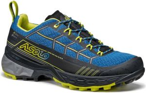 Asolo Backbone Goretex Wandelschoenen Deep Water Black Safety Yellow