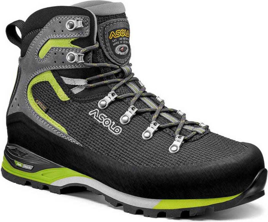 Asolo Corax Goretex Wandelschoenen Black Green Lime Heren