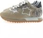 Atlantic stars Stijlvolle Stoffen en Suède Sneakers Brown Dames - Thumbnail 1