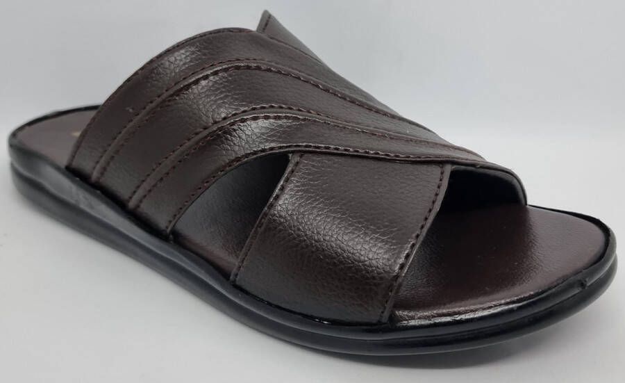 Hitman Schoenen Walking Heren Slippers voor Heren Licht Gewicht Heren Slippers met een Zacht Voetbed Bruin