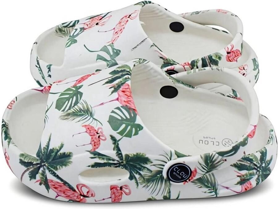 Attrezzo Slippers Badslippers Klompen Clogs Kinderen Flamingo's