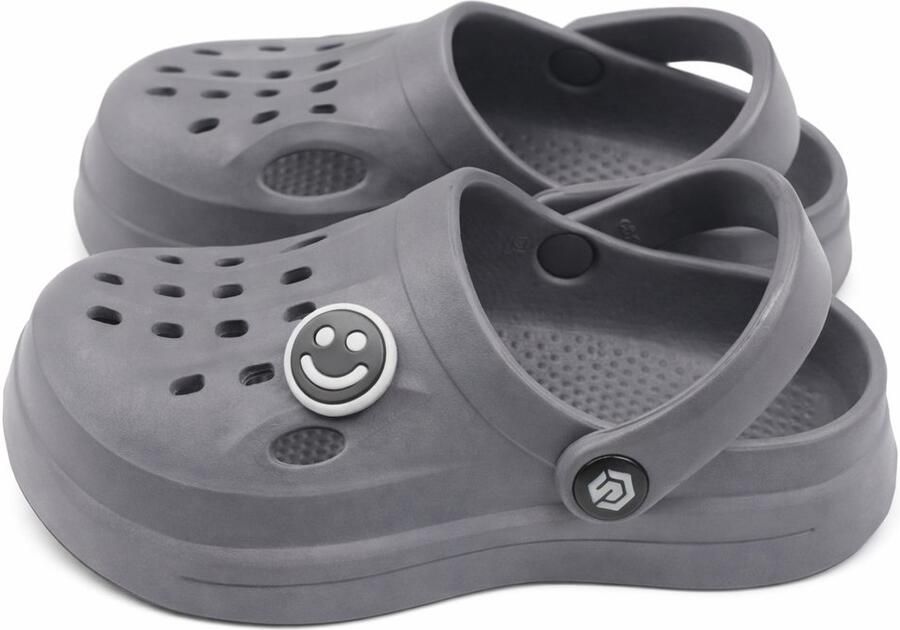 Attrezzo Slippers Badslippers Klompen Clogs Kinderen Grijs