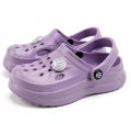Attrezzo Slippers Badslippers Klompen Clogs Kinderen Paars - Paars