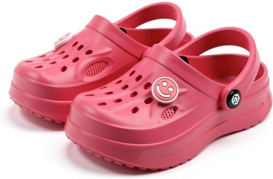 Attrezzo Slippers Badslippers Klompen Clogs Kinderen Roze