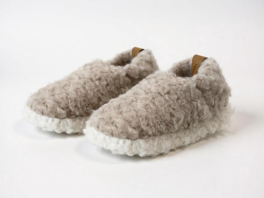 Attrezzo Sloffen Teddy Beige Pantoffels