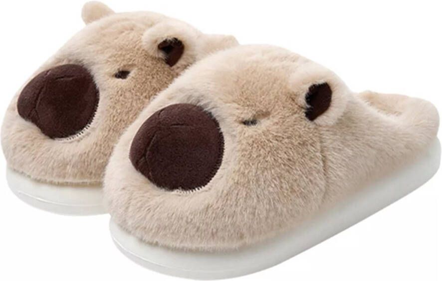 Attrezzo Sloffen Capybara Pantoffels Capibara Sand
